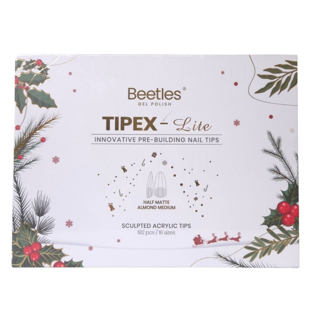 Beetles Tipex Nail Kit Instant Apex Nail Kit Hlaf Matte Almond Medium